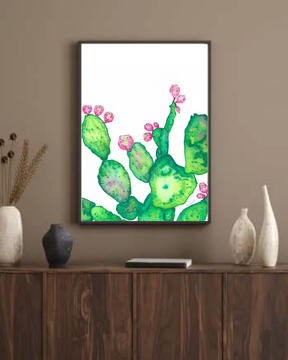 Watercolor Technique Unique piece 9 x 12 IN Canson paper 300 gr. Unframed